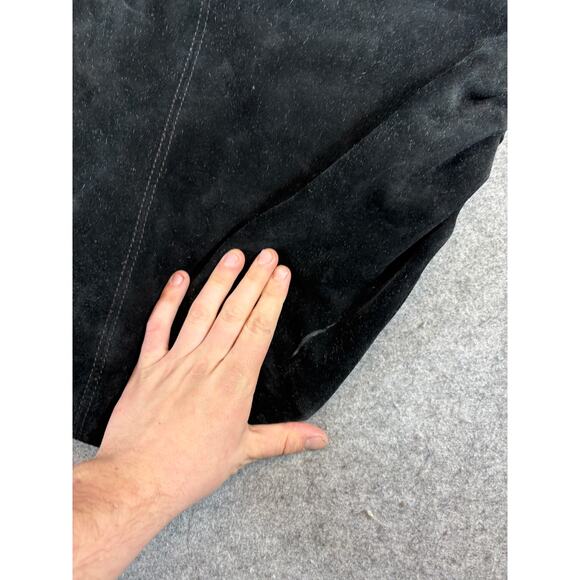 Seqouia Suede Hobo Shoulder Bag Knotted Leather Strap Minimalist Purse 90s Y2K - Picture 3 of 8